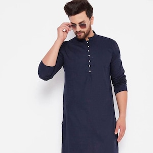 indian mens cotton solid kurta 100% cotton handmade kurta traditional kurta only kurta.
