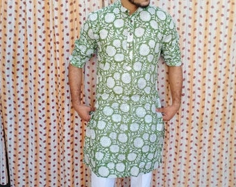 Eid festival kurta cotton printed kurta new designing kurta,100% cotton handmade kurta Indian outfit kurta only for kurta,.