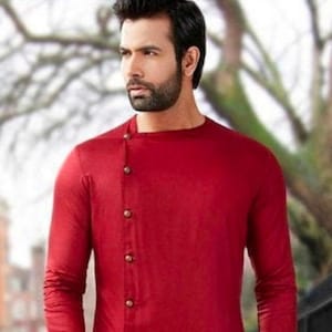 Men&#39;s kurta , Cotton kurta , Wedding Fancy Kurta Indian Ethnic Dress Traditional Kurta Solid Colors All Sizes And More Colors