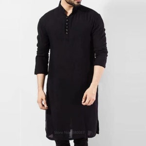 indian mens cotton solid kurta 100% cotton handmade kurta traditional kurta only kurta.