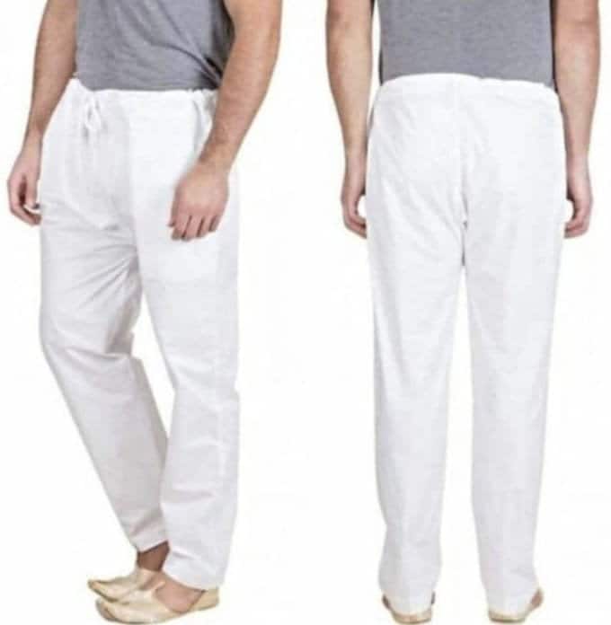 Buy APELLA Men's Regular Fit White Pajama at Amazon.in