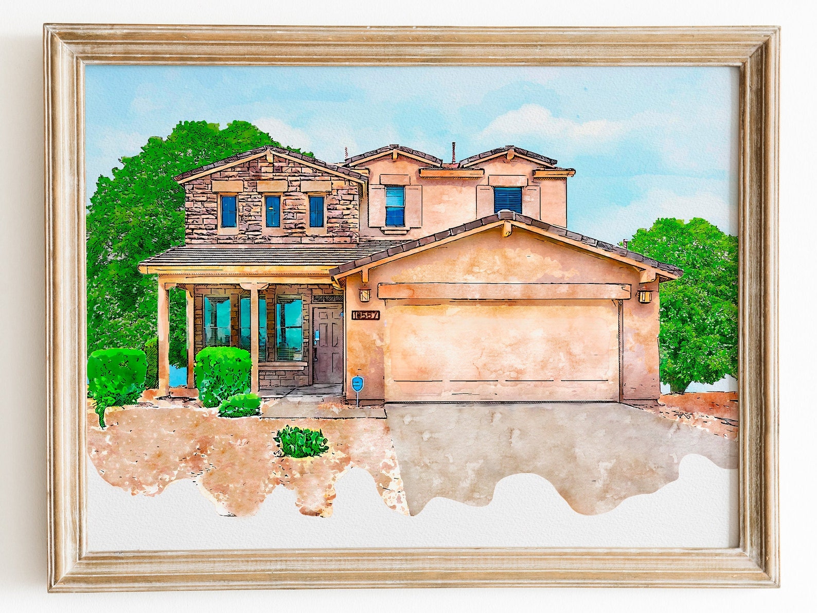 Custom Watercolor House Portrait,watercolor House Painting,personalized ...