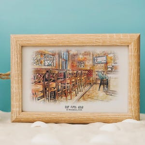 Cadeaux d'anniversaire, là où tout a commencé, là où nous nous sommes rencontrés, impression de lieu personnalisée, cadeaux de remise des diplômes, notre première maison, cadeaux d'anniversaire pour elle, cadeau de mariage
