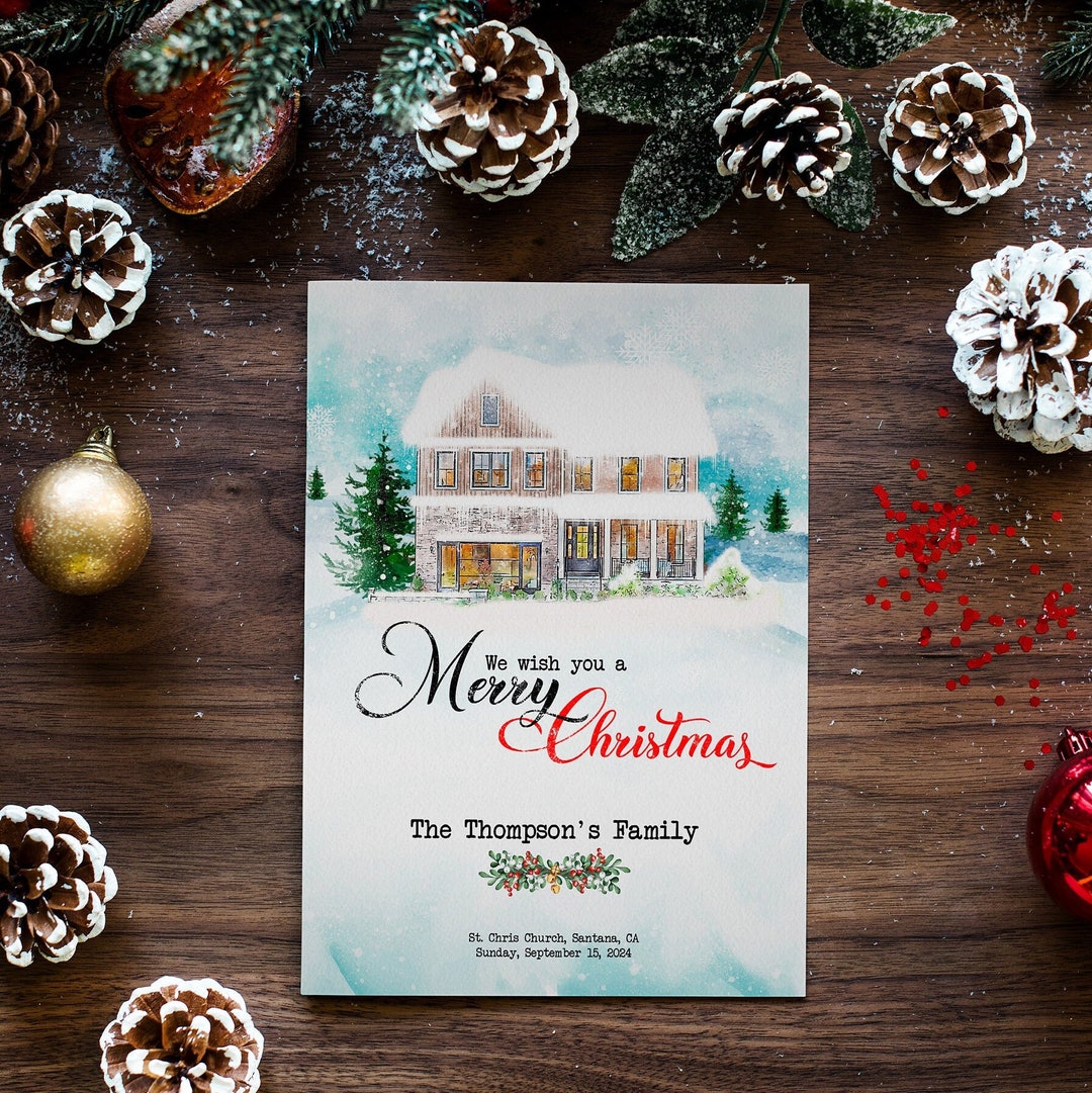 Christmas Card House 