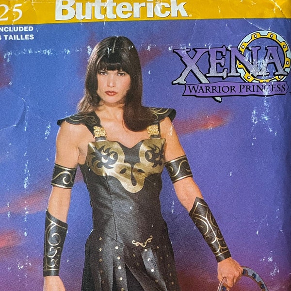 Butterick Pattern 5725, women’s all size,  Xenia Warrior princess costume