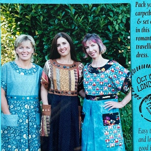 Vestido tipo sobrefalda de Pavelka, diseño fascinante, talla (6-24), corte para mujer, patrón de costura completo
