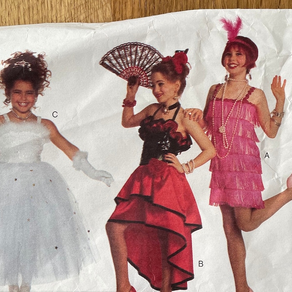 Déguisement Butterick modèle 3660, toutes les tailles pour enfants (4-12 ans), robes de danse et de princesse