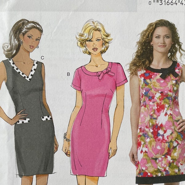 Butterick 5602, size (16-24), women’s petite dress, uncut 2011 sewing pattern