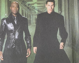 Simplicity 5386, men’s and teens all size duster, uncut costumes sewing pattern