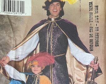 Butterick 5656, All sizes, adults or child’s, cut or uncut, renaissance costumes sewing pattern