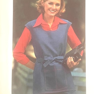 Butterick 3541 Misses Wrap Top Sewing Pattern Bust 34 Uncut 1970s Patch Pockets