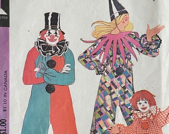 McCall’s 3353, adult size medium (36-38), clown costume sewing pattern