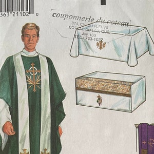 Simplicity costume pattern 7950, men’s all size, altar clothes and vestments, uncut