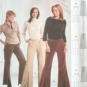 Burda 8412, size (8-18), Pants, women’s uncut sewing pattern
