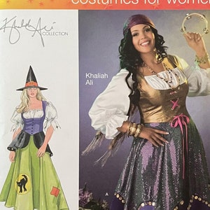 Simplicity 2521, size (18W-24W), fortune teller and witch, women’s uncut, 2009 sewing pattern by Khaliah Ali