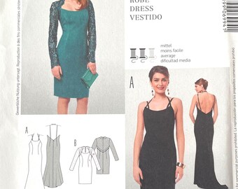 Burda 6984, Size (6-16) Misses close fitting dress, UNCUT sewing pattern
