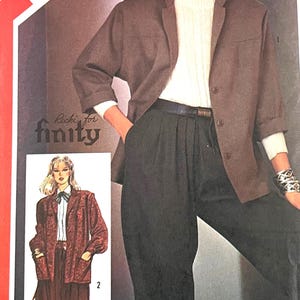 Simplicity 5640, size 10, miss' unlined jacket, 80’s Uncut sewing pattern