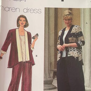 Simplicity 9242, Storlek (26v-32v), Delstycken för fräcka, Oklippt sömnadsmönster från 1994