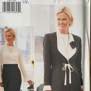 Vogue 9390, Size (8-10-12), jacket and dress, women’s uncut 1995 sewing pattern