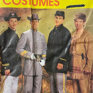 McCall’s 9425, mens (34-36-38-40), civil war outfit, men’s uncut 1998 sewing pattern