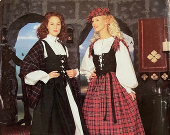 Simplicity 8855/0640, Size (6-12)/(14-20), Celtic costume, women’s uncut -cut sewing pattern