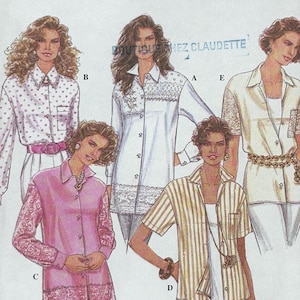 Simplicity 8897, rozmiar (6-16), koszula dla pań, 1994 r., wykrój nierozcięty