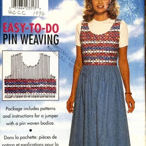 Butterick 4422, Size (All), Misses' Pin Weave Jumper, 1996 Uncut sewing pattern