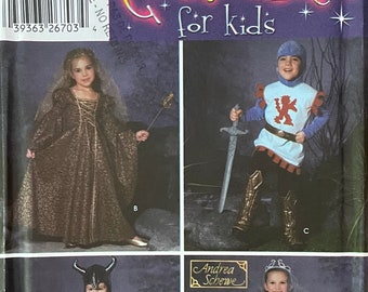 Simplicity 5520, Size (3-4-5-6-7-8),  kids costumes, uncut sewing pattern