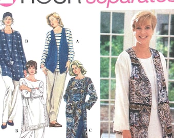 8783 Patron de couture Misses Tunique, gilet et pantalon, tailles 26 à 32, 1994, grande taille