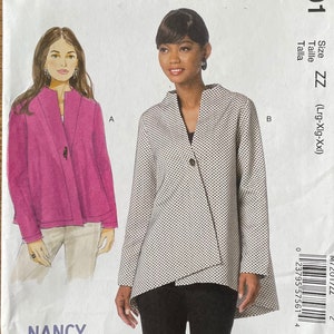 McCall’s M7201, Size ( 16-26), women’s jackets by Nancy Zieman uncut 2015 sewing pattern