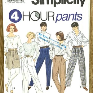 Simplicity 7941, Taglia (12-16), Pantaloni o pantaloncini da donna, Cartamodello non tagliato del 1992