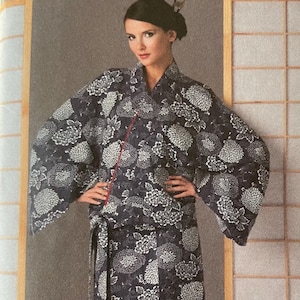 Simplicity 2940, (XXS-M), Kimono, omlottkjol av June Colburn oklippt sömnadsmönster