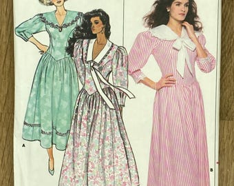 Butterick 4714, Size (6-8-10), Misses' Dress, 1987 Uncut sewing pattern