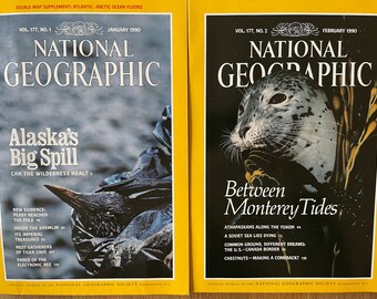 1990 National Geographic, Pick Your Magazine - Etsy