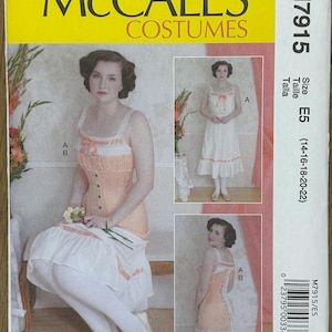 McCall’s 7915, Storlek (14-22), Frökens underkläder, Oklippt sömnadsmönster