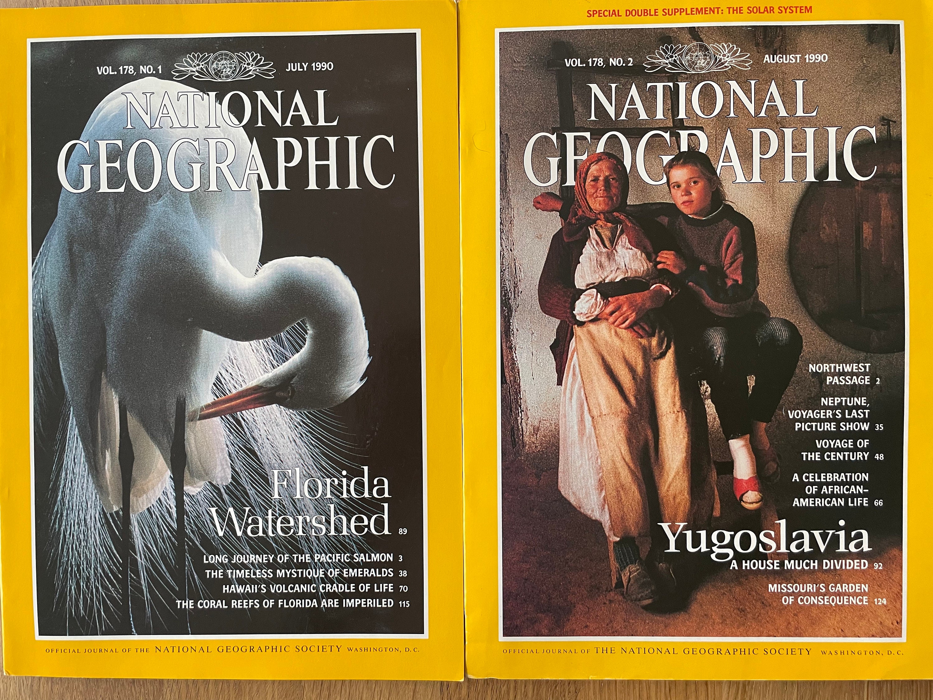 1990 National Geographic, Pick Your Magazine - Etsy
