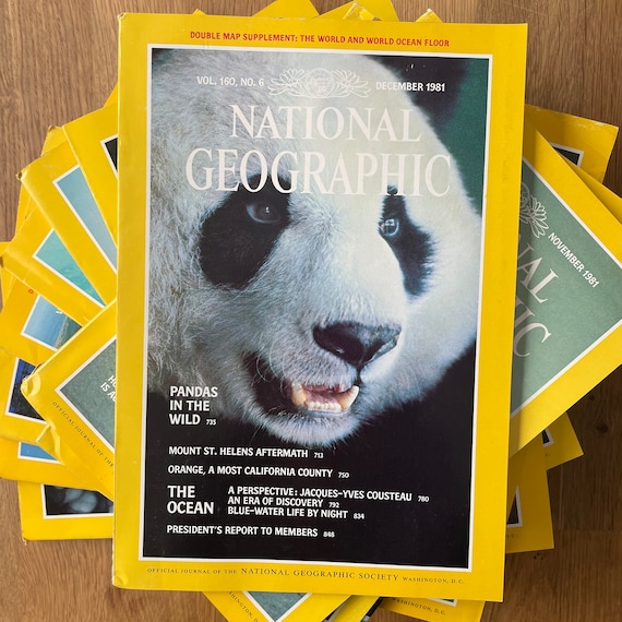 1981 National Geographic, Pick Your Magazine - Etsy