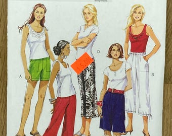 Butterick 5044, Size (4-14 & 16-22), Misses' Shorts And Pants, Uncut sewing pattern
