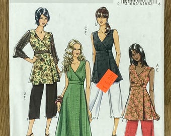 Butterick 5046, Size (16-22), Misses' Top, Dress And Pants, 2007 Uncut sewing pattern
