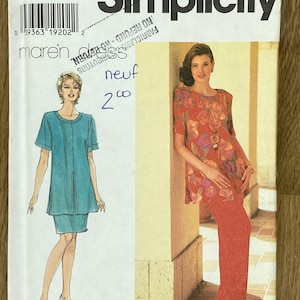 Einfachheit 7250, Größe (50-22-24), Misses Tunika, Rock und Hose, 1996, ungeschnittenes Schnittmuster