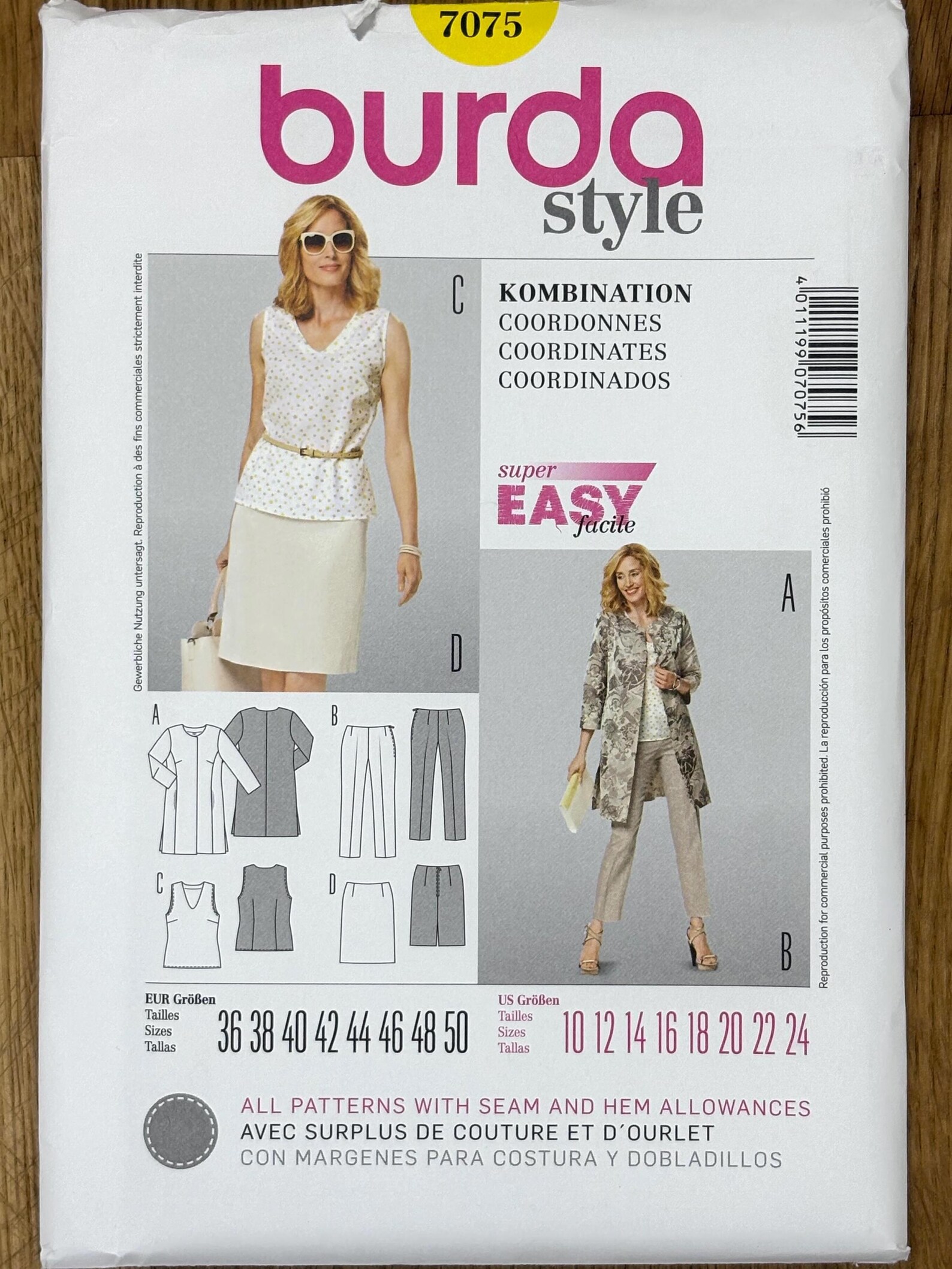 Burda 9267 - Patrón Costura Infantil: Chaqueta Y Chaleco Para Niños (tallas 110-140, Nivel Fácil)