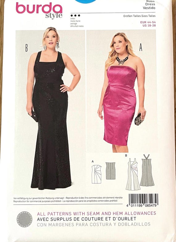 burda evening dress patterns Burda 8137 Evening Dress