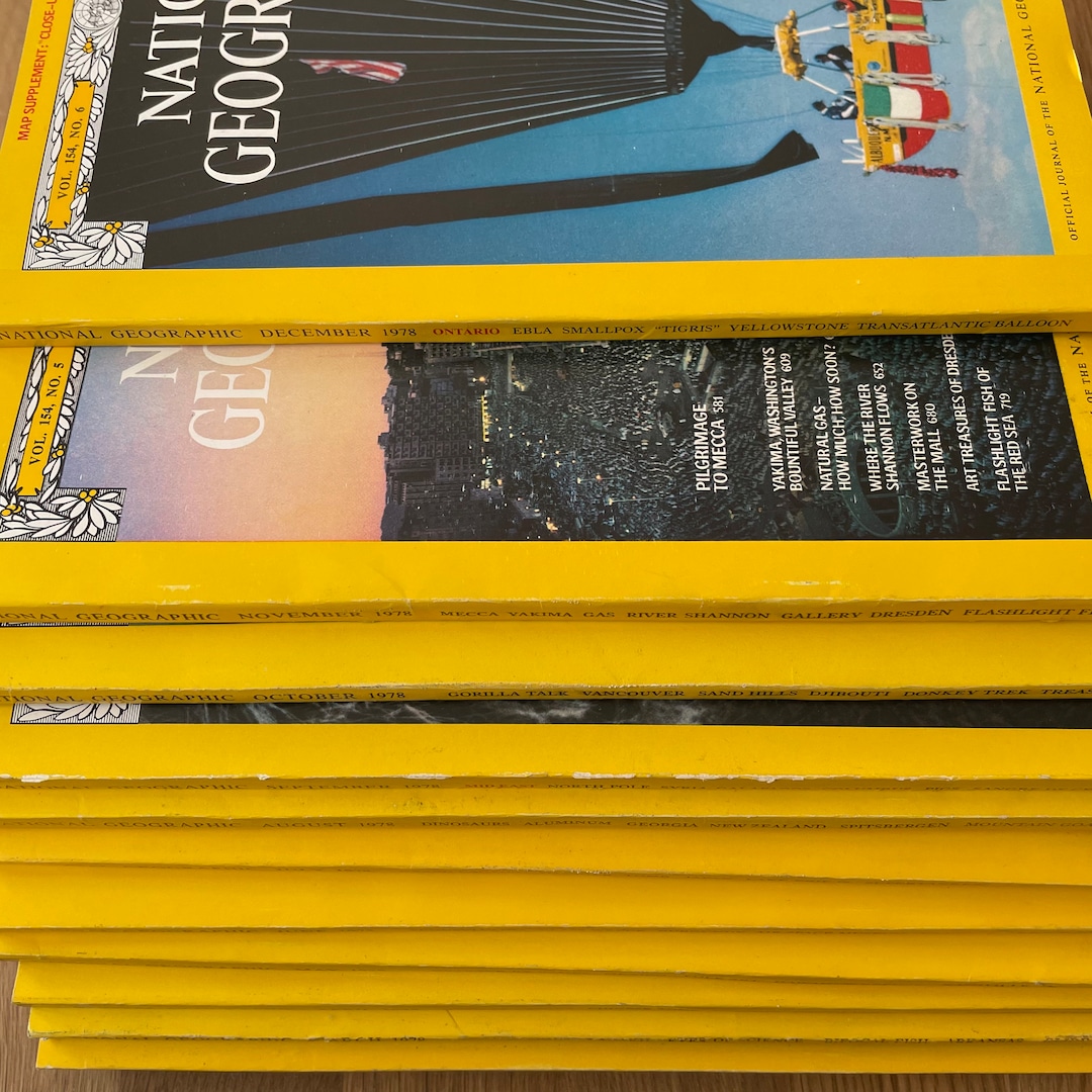 1978 National Geographic, Pick Your Magazine - Etsy