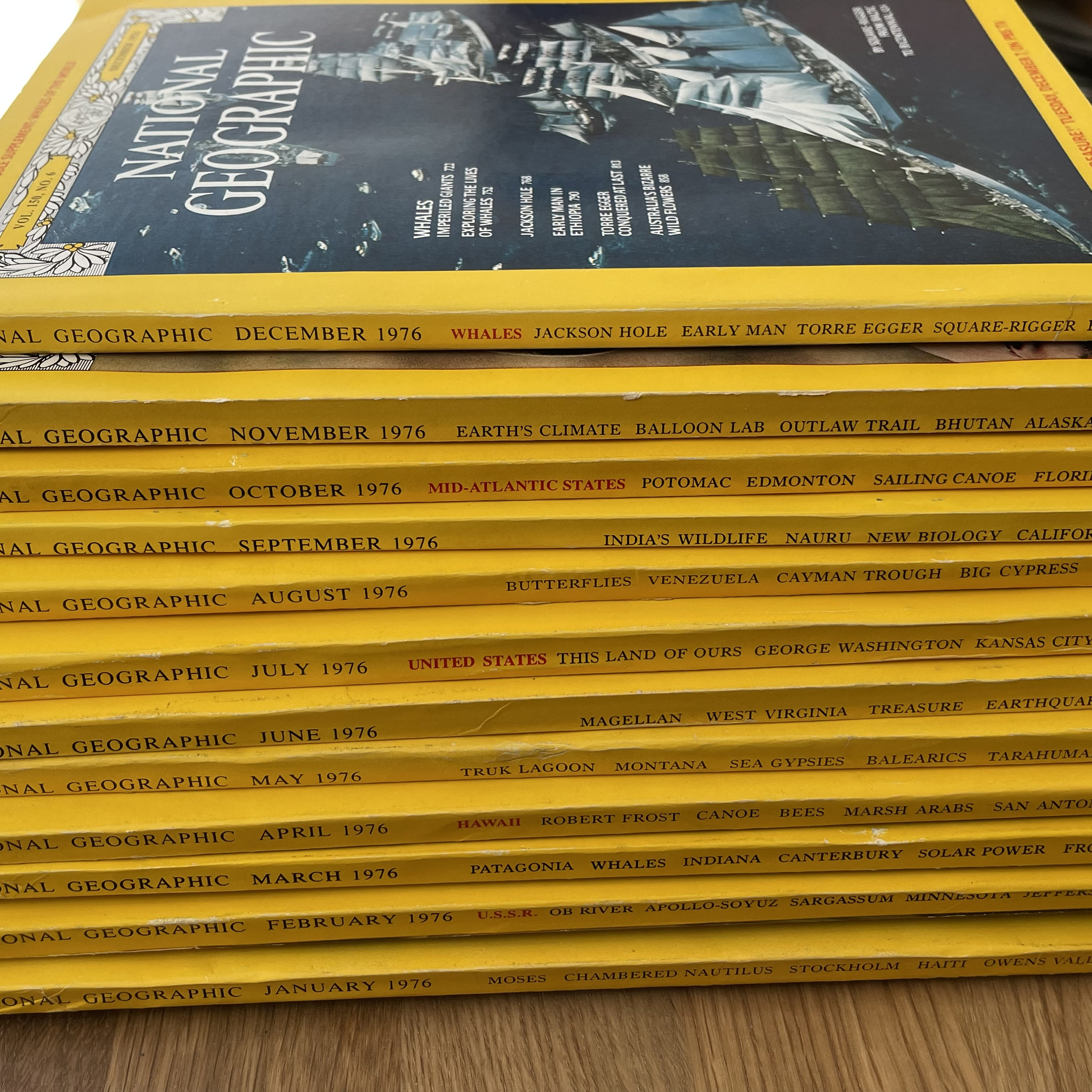 1976 National Geographic, Pick Your Magazine - Etsy