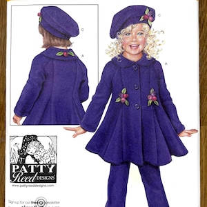 Patrón de costura Simplicity 2745 para abrigo, pantalones y gorro de forro polar para niños, tallas 3-8, sin cortar, Patty Reed