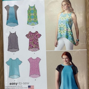 Può includere: Modello di cucito Simplicity S0566A per cucito estivo facile. Il modello include diversi modelli di top con vari stili di maniche e scollature. L'immagine mostra una donna che indossa uno dei top. Il modello è progettato e stampato negli Stati Uniti.