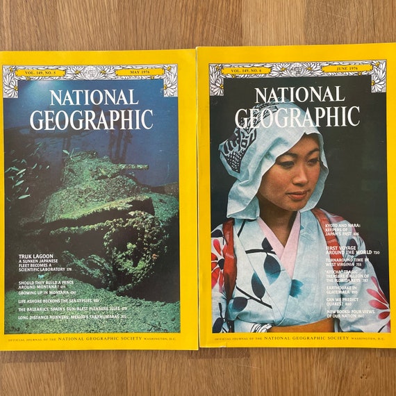 【美品】NATIONAL GEOGRAPHIC COLLECTION セット売り 1976 National Geographic, Pick Your Magazine - Etsy