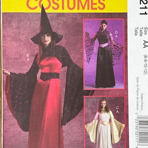 Patrón de costura sin cortar McCall’s 5211, tallas (6-8-10-12), para trajes de fantasía para señoritas, 2006