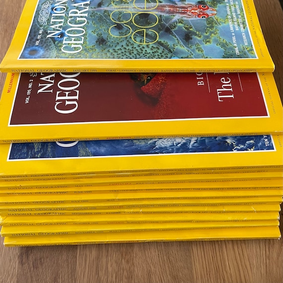 1999 National Geographic, Pick Your Magazine - Etsy