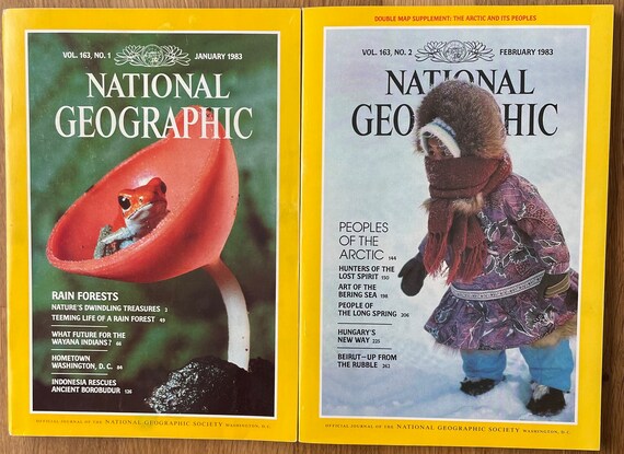 1983 National Geographic, Pick Your Magazine - Etsy Canada